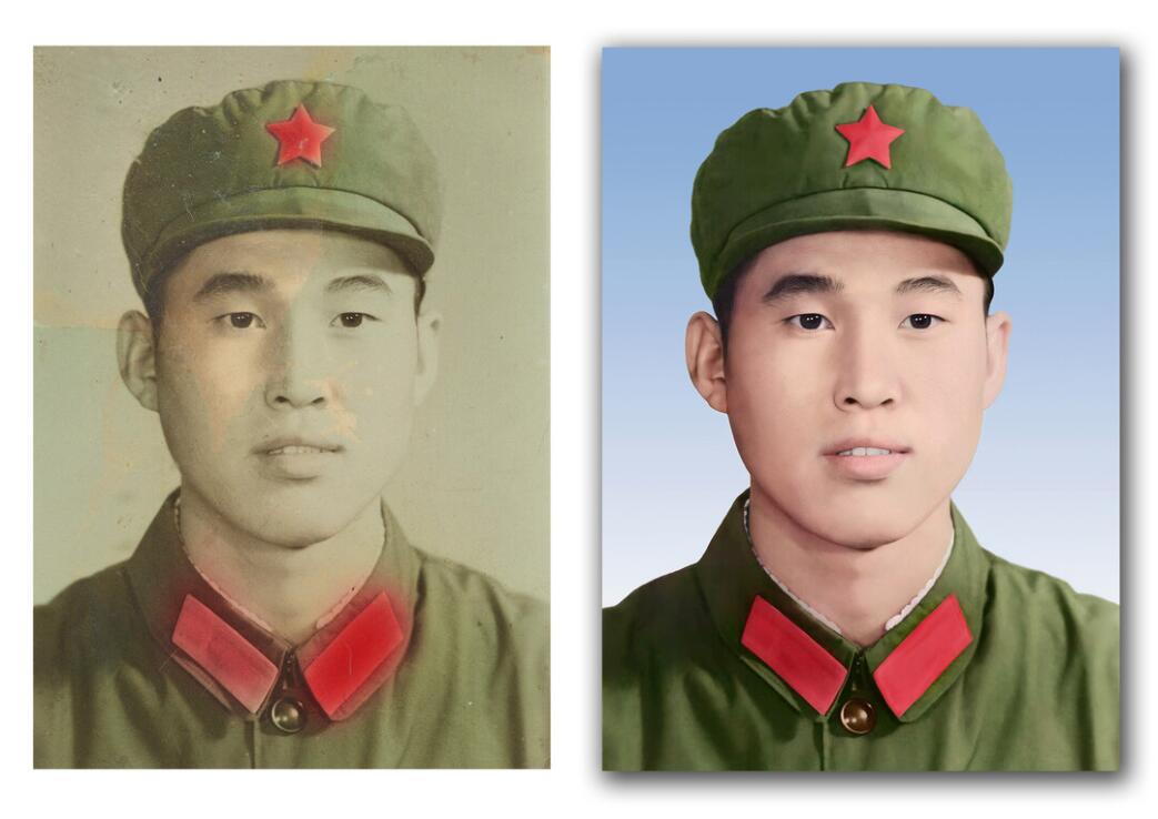 大理破损照片修复-18